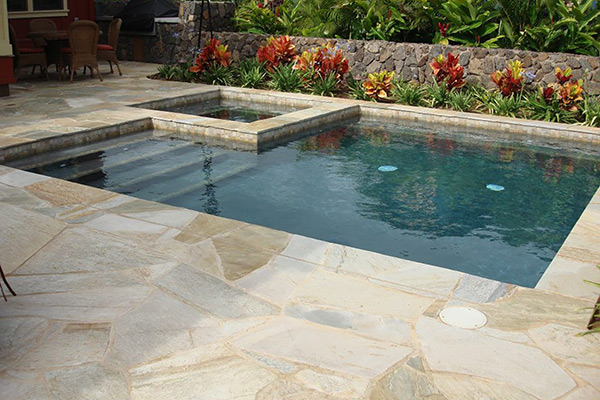 image of custom swimming pool by Poseidon Pools Hawaii