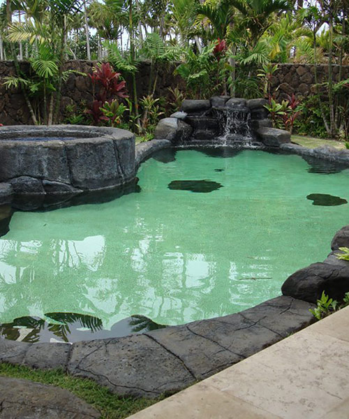 image of custom swimming pool by Poseidon Pools Hawaii