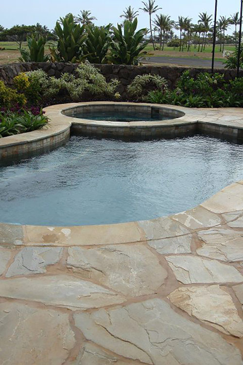 image of custom swimming pool by Poseidon Pools Hawaii