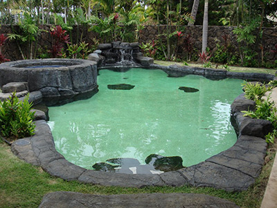 image of custom swimming pool by Poseidon Pools Hawaii