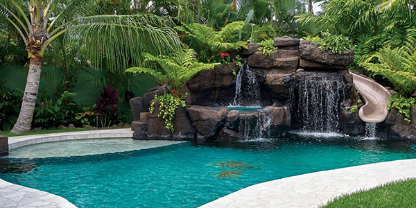 image of custom swimming pool by Poseidon Pools Hawaii