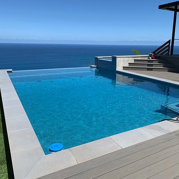 image of custom swimming pool by Poseidon Pools Hawaii