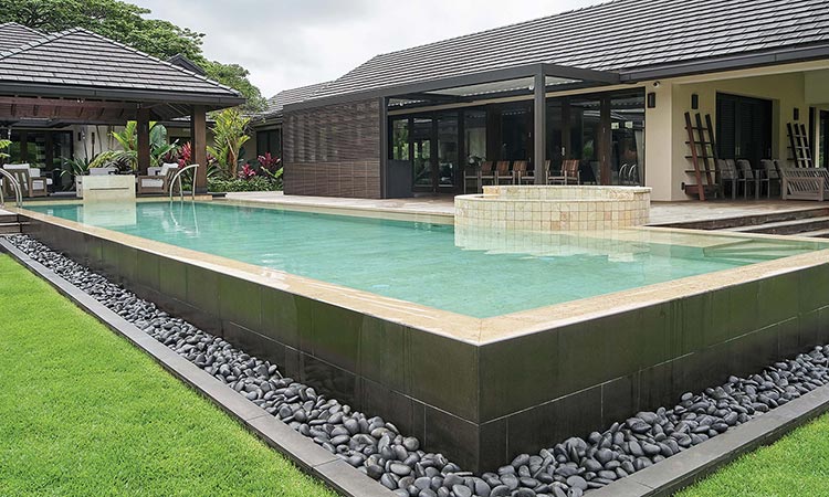 image of custom swimming pool by Poseidon Pools Hawaii