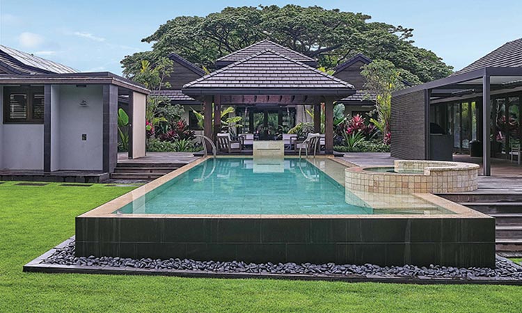 image of custom swimming pool by Poseidon Pools Hawaii