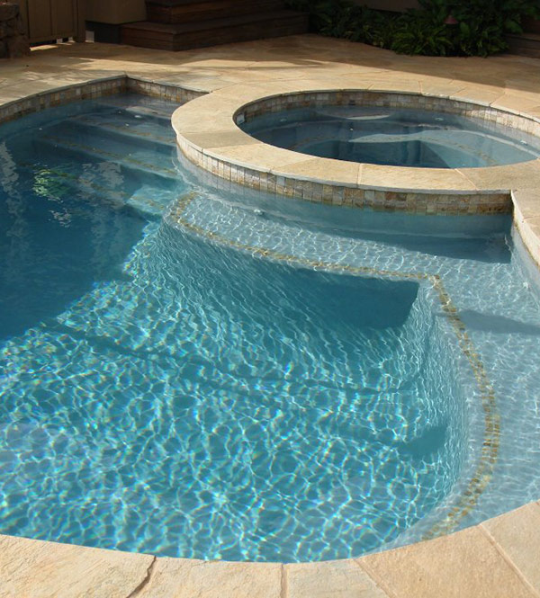 image of custom swimming pool by Poseidon Pools Hawaii