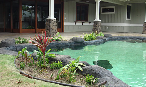 image of custom swimming pool by Poseidon Pools Hawaii