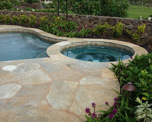 image of custom swimming pool by Poseidon Pools Hawaii