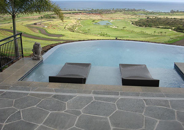 image of custom swimming pool by Poseidon Pools Hawaii